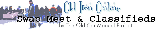Swap Meet and Classifieds - Old Iron Online